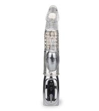 Charger l'image dans la galerie, Vibromasseur rabbit rotatif Silver Pleasure