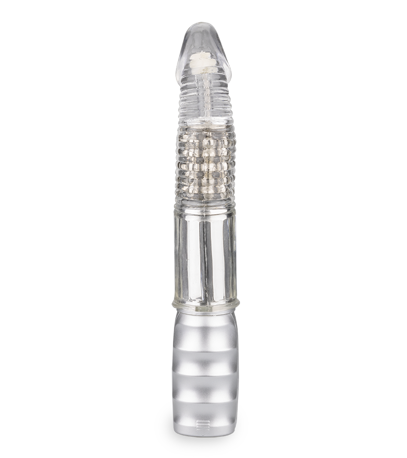 Vibromasseur rabbit rotatif Silver Pleasure