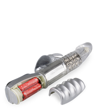 Charger l'image dans la galerie, Vibromasseur rabbit rotatif Silver Pleasure