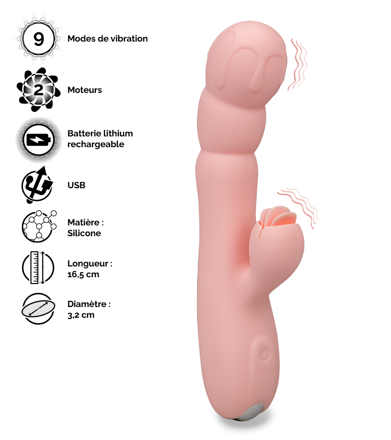 Vibromasseur rabbit Tasty