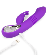 Charger l'image dans la galerie, Vibromasseur rabbit va-et-vient chauffant Dreamer