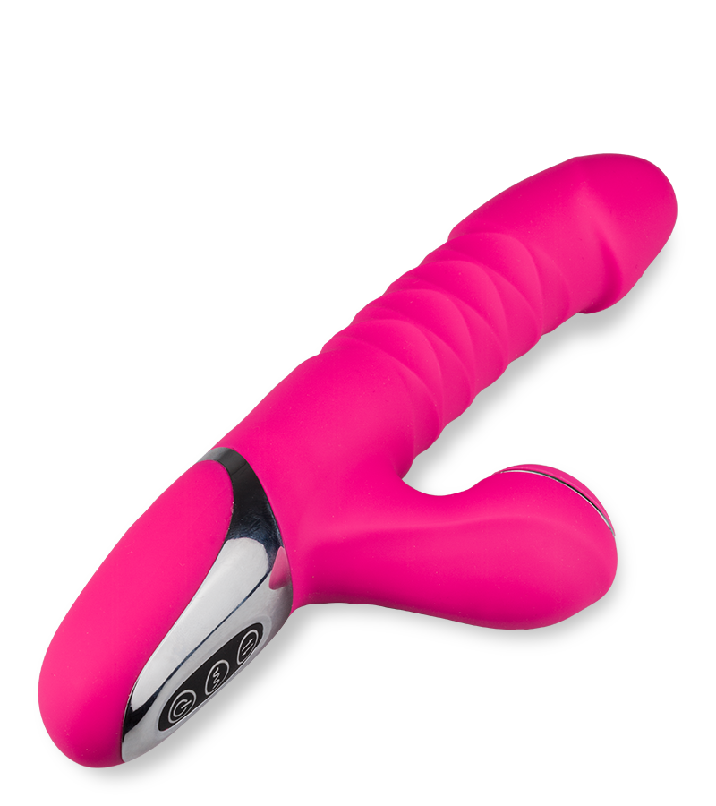 Vibromasseur rabbit va-et-vient et sans contact Amor