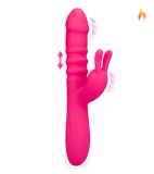 Vibromasseur rabbit va-et-vient et vibrations Love Zone