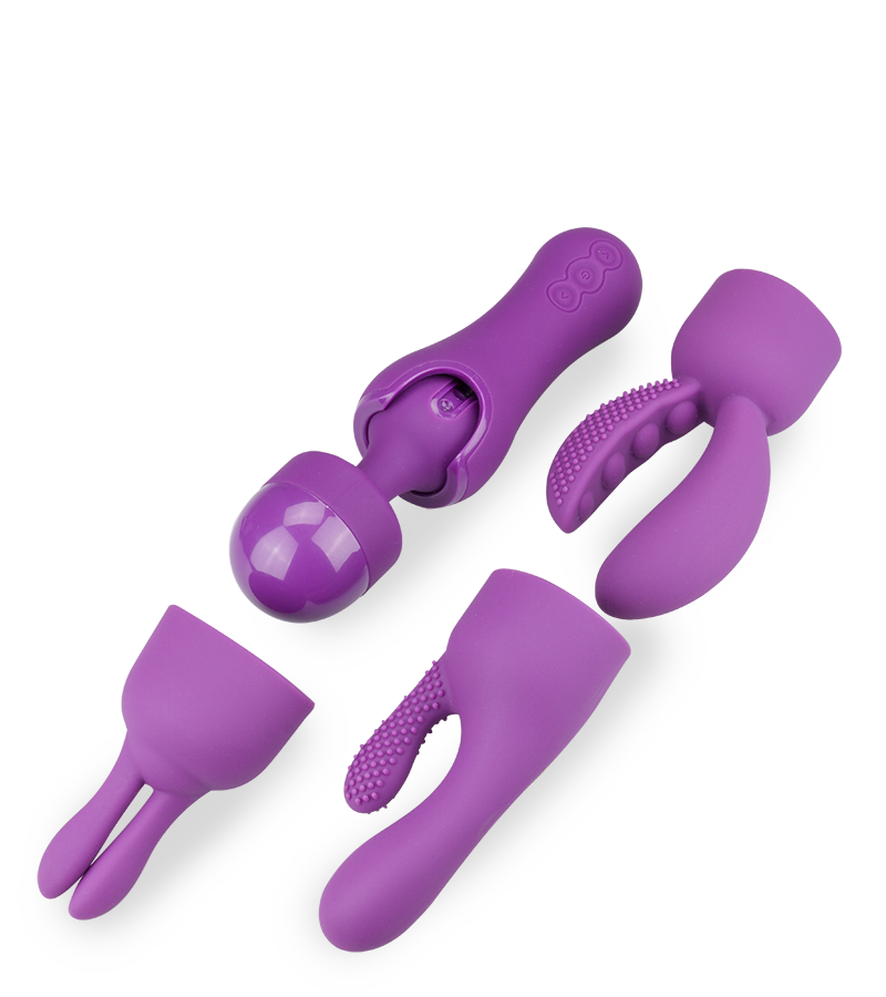 Vibromasseur wand 10 vitesses 3 embouts