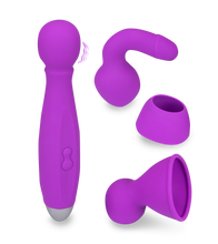 Charger l'image dans la galerie, Vibromasseur wand Bowling + 3 embouts unisexe