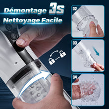 Charger l&#39;image dans la galerie, 【Nouveau】9 Aspirer&amp;Pousser&amp;Tourner LCD Masturbateur Cup avec fonction vocale