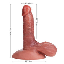 Charger l&#39;image dans la galerie, Réaliste - Longueur insérable 5,3&quot; Ventouse forte Texture veineuse Gode en silicone Entraînement sexuel oral