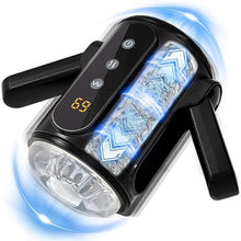 Charger l&#39;image dans la galerie, Masturbateur automatique pour hommes avec deux poignées et des vibrations de stretch avec 9 fréquences