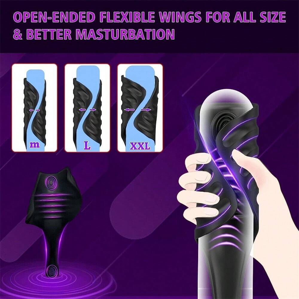 3 moteurs, 5 modes de tapotement, 10 modes de vibration, Penis Training Massager Silicone Sex toys pour hommes Vibromasseurs Jouets sexuels pour la masturbation des hommes
