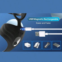 Charger l&#39;image dans la galerie, Anneau De Cock Avec Stimulateur Clitoridien, 10 Modes De Vibration, Anneau De Pénis En Silicone Médical Étanche Pour Hommes, Jouets Sexuels Pour Couples Adultes