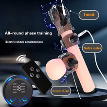 Charger l'image dans la galerie, E-stim Eichel Penistrainer Stimulator mit 19 Electric Shock Intensity &amp; 8 Modes