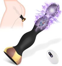 Charger l'image dans la galerie, Electric Shock Anal Beads Butt Plug Vibrator Prostate Massager with 10 Vibrating Modes