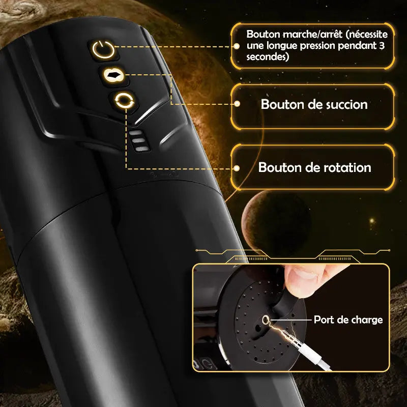 Galaxy Masturbateur Cup automatique avec 7 rotations et 7 succions