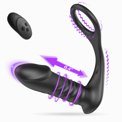 MISSILE Vibromasseur prostatique en silicone