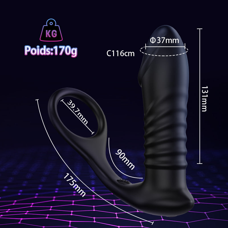 MISSILE Vibromasseur prostatique en silicone