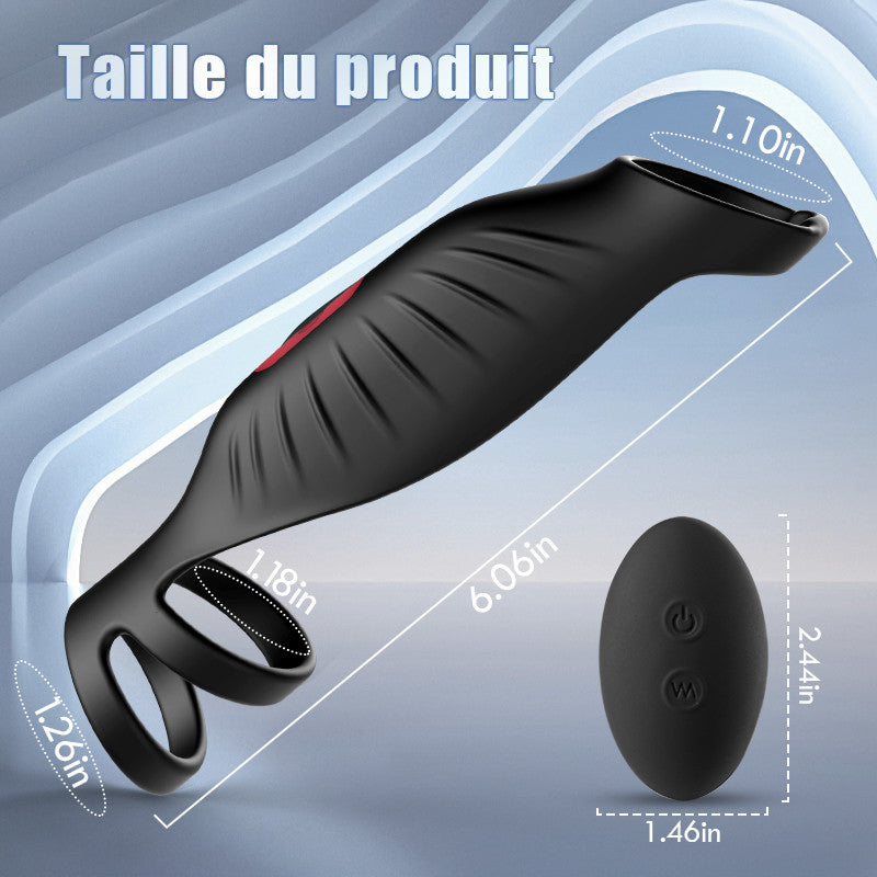 【Nouveaux produits】Anneau pénien à haute efficacité par vibration à 9 fréquences