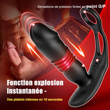 Charger l&#39;image dans la galerie, 【HOT】SAUL Vibromasseur de prostate avec 3 mouvements de va-et-vient et 12 vibrations