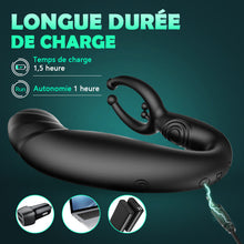 Charger l&#39;image dans la galerie, Vibromasseur anal pour masser la prostate, 3 en 1 multifonction