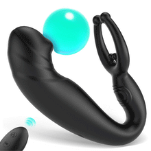 Charger l&#39;image dans la galerie, Vibromasseur anal pour masser la prostate, 3 en 1 multifonction
