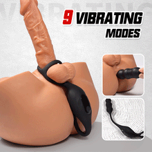 Charger l&#39;image dans la galerie, Mike 9 Thrusting&amp;Vibrating Wearable Prostate Prostate with Cock ring