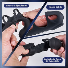 Charger l&#39;image dans la galerie, Lucifer - Manchon pénien vibrant à double moteur et vibromasseur 2-en-1 Jouet pour adultes