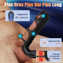 Charger l&#39;image dans la galerie, Lucifer - Manchon pénien vibrant à double moteur et vibromasseur 2-en-1 Jouet pour adultes