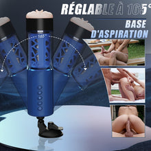 Charger l&#39;image dans la galerie, Bluesea 6 Masturbateur rotatif à poussée bidirectionnelle avec ventouse
