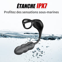 Charger l&#39;image dans la galerie, Mike 9 Masseur Prostatique Wearable à Vibrations et Pulsations avec Anneau Pénienn