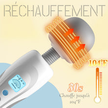 Charger l&#39;image dans la galerie, Baguette magique portable et légère avec 8 vibrations et 9 vitesses Masseur pliable