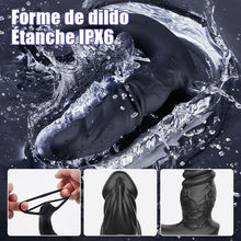 Charger l&#39;image dans la galerie, Jouet anal réaliste pour prostate avec 9 modes de vibrations et double anneau pour une stimulat