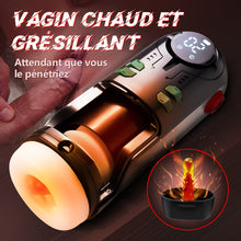 Charger l&#39;image dans la galerie, 9 Poussée Vibrant Sucer Chauffage Masturbateur Cup