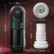 Charger l&#39;image dans la galerie, 9 Poussée Vibrant Sucer Chauffage Masturbateur Cup