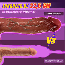 Charger l&#39;image dans la galerie, Forêt 9 vibrations 3 poussées 3 oscillations Gode réaliste Vibromasseur 22,5 cm Chauffage