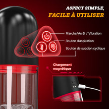 Charger l&#39;image dans la galerie, Pompe à pénis automatique 2 en 1, 9 modes de succion puissants pour agrandir votre pénis