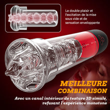 Charger l&#39;image dans la galerie, Pompe à pénis automatique 2 en 1, 9 modes de succion puissants pour agrandir votre pénis