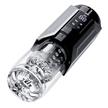 Charger l&#39;image dans la galerie, Masturbateur de fellation automatique 4 en 1 pour hommes, 100% étanche, La langue réaliste tourne à 360° pour lécher et taquiner chaque point sensible du gland.