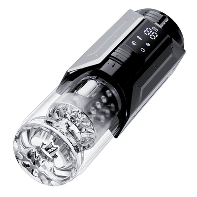 Masturbateur de fellation automatique 4 en 1 pour hommes, 100% étanche, La langue réaliste tourne à 360° pour lécher et taquiner chaque point sensible du gland.