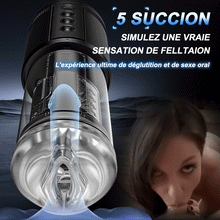Charger l'image dans la galerie, PIONNIER 3 en 1 Masturbateur Cup 10 vibrations 5 suctions 5 va-et-vient