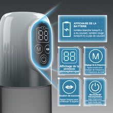 Charger l&#39;image dans la galerie, Pompe à pénis à vide 4 en 1 avec plusieurs modes d&#39;entraînement - 5 modes d&#39;aspiration, 6 modes d&#39;entraînement et 4 niveaux de pression pour plus d&#39;endurance.