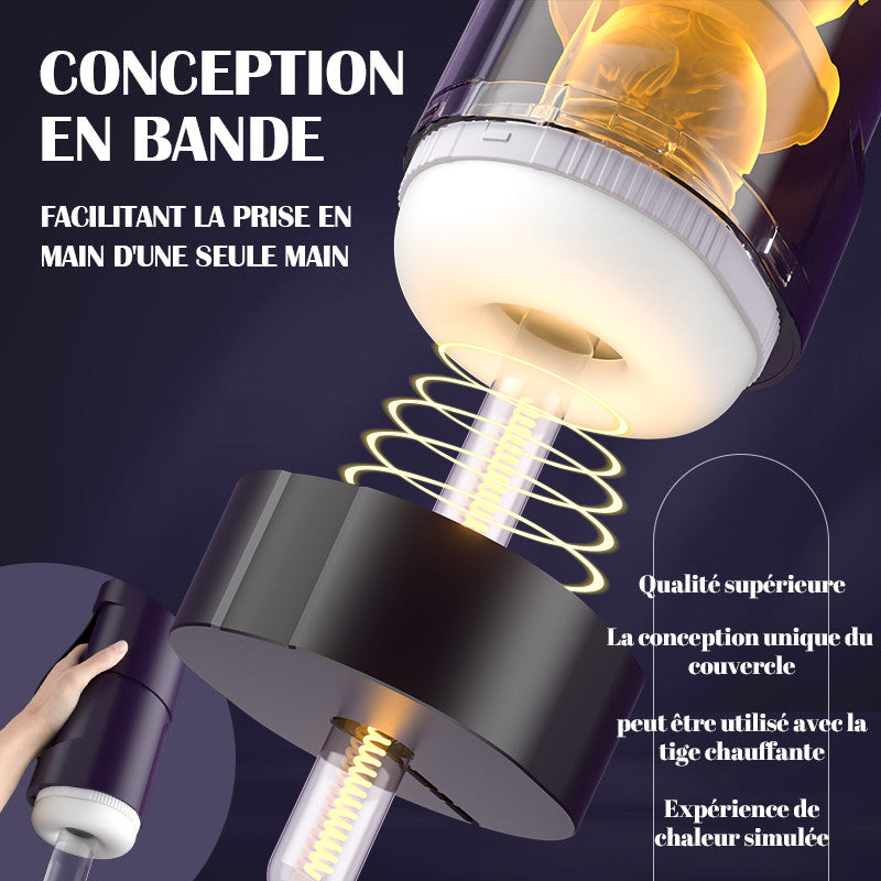 Masturbateur 7 Modes électrique Trois étapes de textures