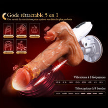 Charger l&#39;image dans la galerie, Sex Machine 90° Réglable Automatiquement 8 Godes Vibrants, Vibrants et Léchants Vibrateur