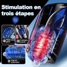 Charger l&#39;image dans la galerie, Leten- Thunder masturbateur masculin automatique vibrant Blowjob Stroker