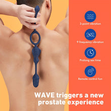 Charger l&#39;image dans la galerie, WAVE 9 Jouet anal vibrant pour couples et solo