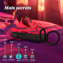 Charger l&#39;image dans la galerie, Gode anal à sangle pour couple avec anneau pénien vibrant