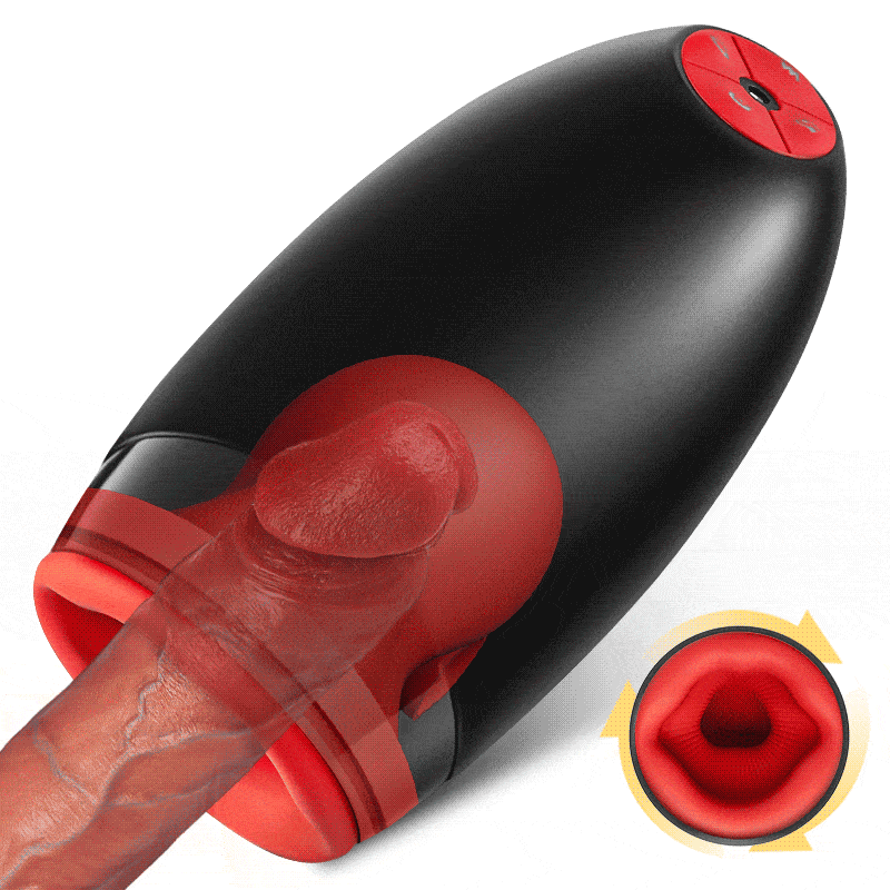 Massage du gland 3 en 1 Master Trainer, 3 rotations, 5 succions, 10 vibrations, Ultra Simulation Dynamique