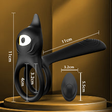 Charger l'image dans la galerie, Vibrateur à anneau pénien 3 en 1, stimulateur de point G et clitoris à 10 vibrations, vibrateur pour couple en érection