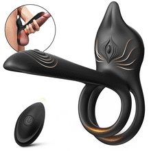 Charger l'image dans la galerie, Vibrateur à anneau pénien 3 en 1, stimulateur de point G et clitoris à 10 vibrations, vibrateur pour couple en érection