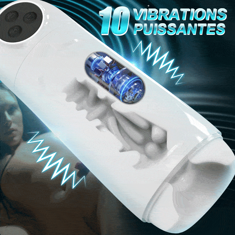 Skyline - 10 Succion 10 Vibration Masturbateur masculin