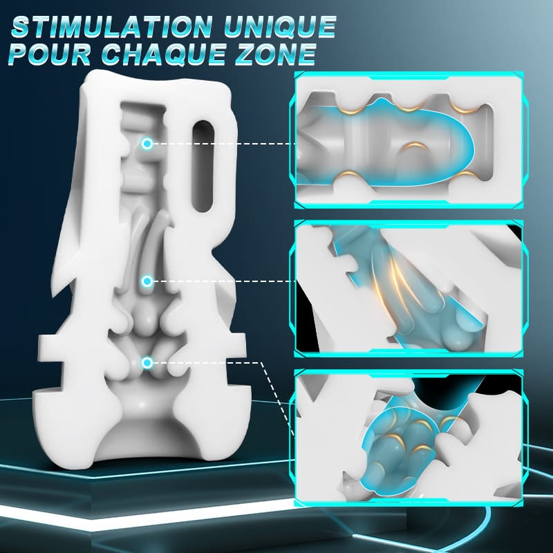 Skyline - 10 Succion 10 Vibration Masturbateur masculin