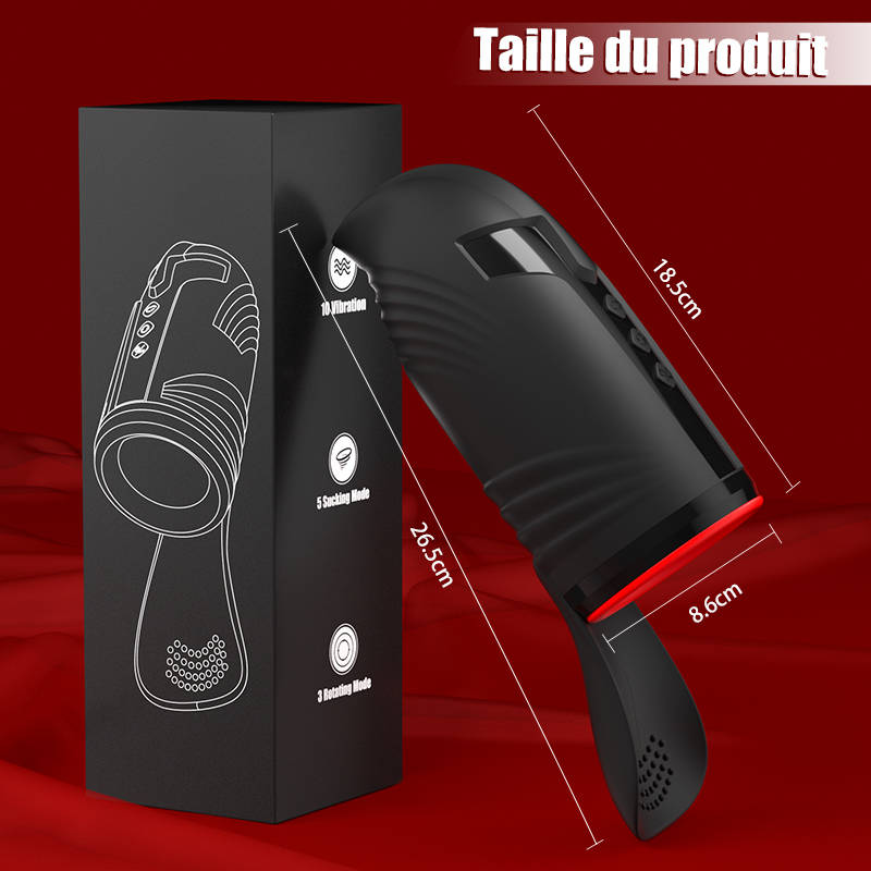 10 Vibration 5 Succion orale 3 Torsion Entraînement + Masturbation du gland